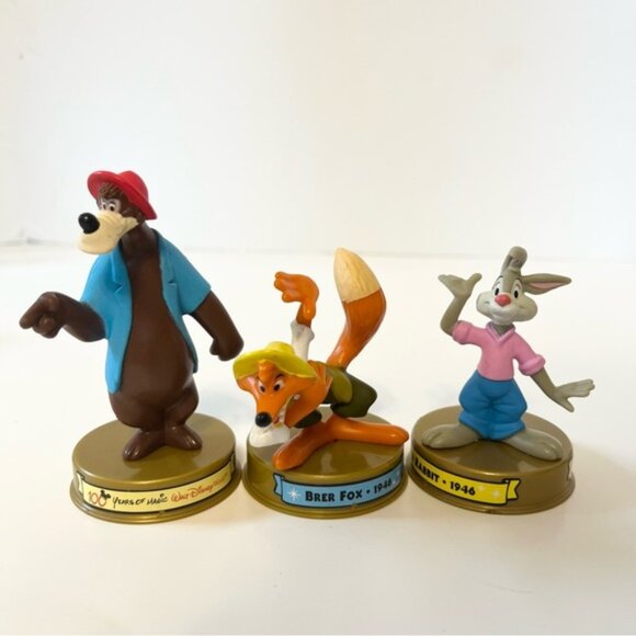 Other - 100 years of disney  Brer Fox, Brer Rabbit, and Brer Bear Figurine Set